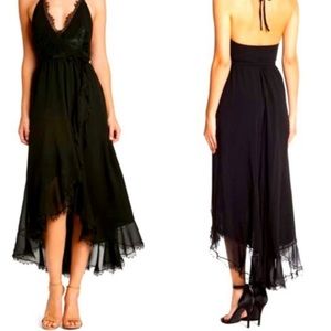 Dress the Population Gia Wrap Midi Dress